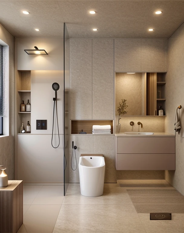 (masterpiece, best quality:1.2), KTH Rest room - Morden Luxury, Morden Luxury Rest room, 