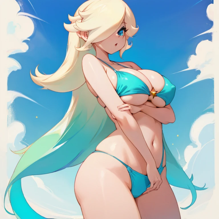 Rosalina has big  and is wearing her bikinis 