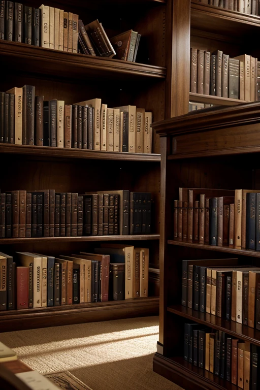 library book in book shelves landscape photo