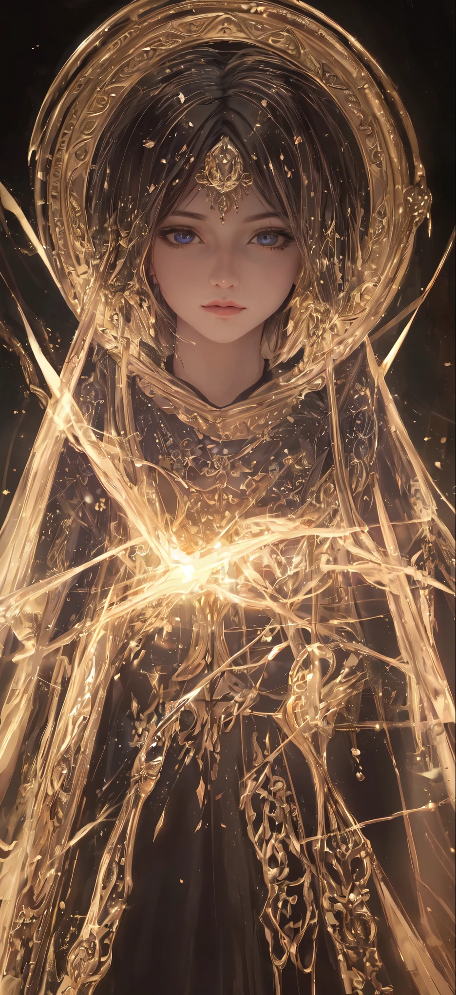 a close up of a sign with a picture of a man and woman, holy fire spell art, concept art magical highlight, light kingdom backdrop, holy flame spell, arcane art style, yellow light spell, painted in the style arcane, extended art, inside a magical item shop, shop window for magical weapons, golden robes, mages, background art, (best quality,4k,8k,highres,masterpiece:1.2),ultra-detailed,(realistic,photorealistic,photo-realistic:1.37),detailed eyes,detailed lips,extremely detailed facial features,longeyelashes,highly detailed,intricate details,hyper realistic,cinematic lighting,dramatic lighting,vibrant colors,glowing effects,magical atmosphere,fantasy,magical realism