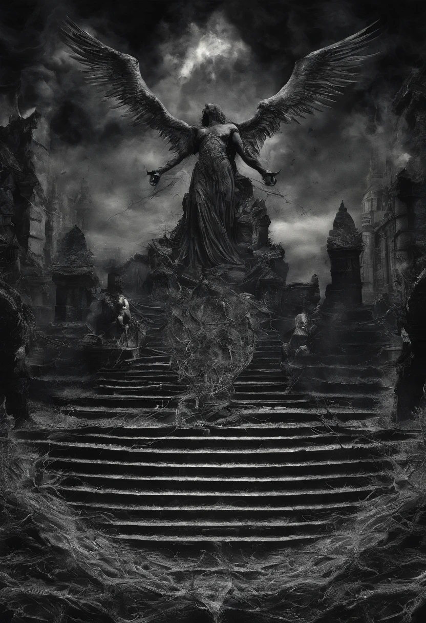 (pele escura), (demon horns), seios grandes, Immortal temptation takes over my mind Condemned Fallen weak on my knees, summon the strength Of mayhem I am the storm that is approaching Provoking black clouds in isolation I am reclaimer of my name Born in flames, I have been blessed My family crest is a demon of death Forsakened, I am awakened A phoenix's ash in dark divine Descending misery Destiny chasing time Inherit the nightmare, surrounded by fate Can't run away Keep walking the line between the light Led astray Through vacant halls I won't surrend5r The truth rev5aled in eyes of ember We fight through fire and ice forever Two souls once lost, and now they remember I am the storm that is approaching Provoking black clouds and isolation I am reclaimer of my name Born in flames, I have been blessed My family crest is a demon of death Forsakened, I am awakened A phoenix's ash in dark divine Descending misery Destiny chasing time Disappear into the night Lost shadows left behind Obsession's pulling me Fading, I've come to take what's mine Lurking in the shadows under veil of night Constellations of blood pirouette Dancing through the graves of those who stand at my feet Dreams of the black throne I keep on repeat A derelict of darkness, convocado das cinzas O marionetista congrega todas as massas Puxando cordas, twisting minds as blades hit You want this power? Then come try and take it Beyond the tree Fire burns Secret love Bloodline yearns Dark minds embrace Crimson joy Does your dim heart Heal or destroy? Enterre a luz no fundo do Cast aside, there's no going back home We're burning chaos in the wind, ((angel knight walk on stairs)), ((morbid angel))