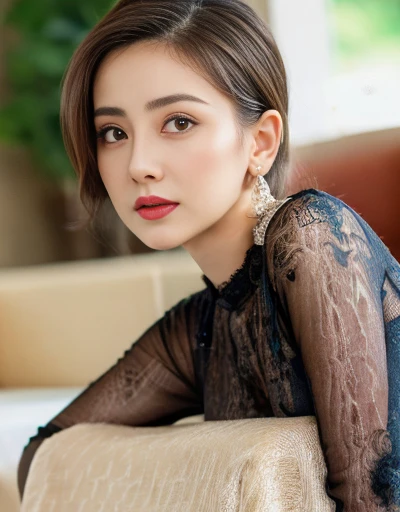 頂き女子はmasterpiece, highest quality, Realistic, Very detailed, Finer details, High resolution, 8k wallpaper sex pheromone、Sexy、lure、Mature woman、Lace pattern stockings、Stilettos、Black sexy lingerie、perspective、beauty(((Marian Rivera, 30 years old)))((highest quality、8k、masterpiece:1.3))Ultra HD 1.3、SLR Quality、Cute Beauty 1.4、Transcendental Beauty 1.4、Real Skin 1.3、Marble background、Full body depiction 1.3、1 girl、Attractive beautiful woman:1.3、(Light brown short hair 1.3、Big Breasts:1.2)、Valley 1.4、Sexy look、Big eyes、Long sleeve black lace high neck shirt:1.1、Ultra detailed face、Ultra-detailed eyes、Ultra-detailed skin、Very fine needles、Ultra-detailed expression of even the fingertips on the face、Super detail beautiful legs、Very exquisite beautiful hair、Super fine fabric、Put your hand over your mouth、Korean Beauty、black lace skirt、Earrings、Beautiful long legs、High heels、Stand like a model、walk、Stretch your legs、Cute beautiful girl, One beautiful woman, Wear a black see-through shirt, In a great restaurant, At night, Light brown messy hair, Perfect dynamic composition, Beautiful and beautiful eyes、Big earrings、Night Park、Model standing:1.4,Sexy Big Mac、Price Negotiation