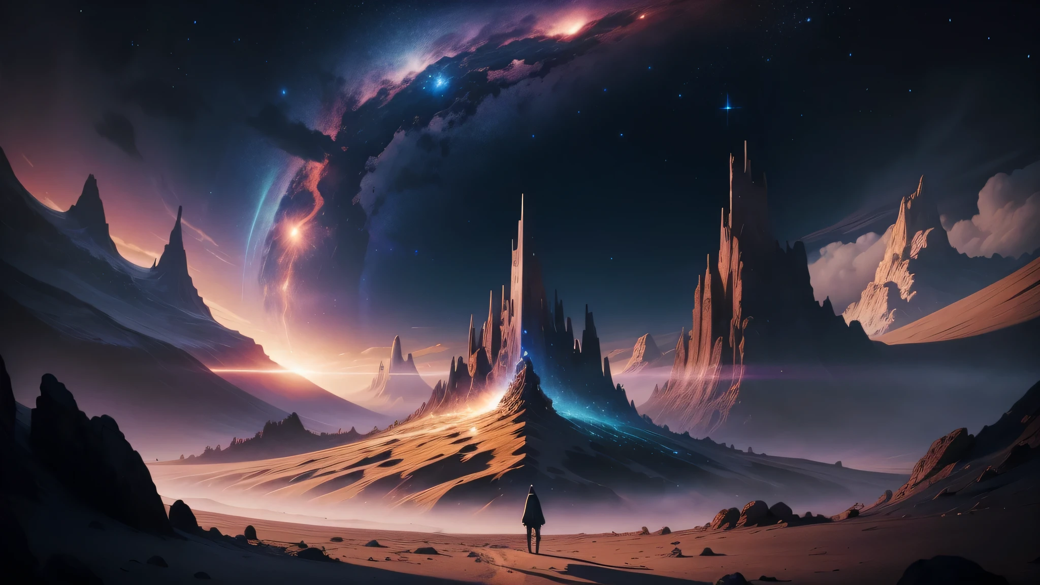Creating a cosmic landscape that represents Gnosticism
