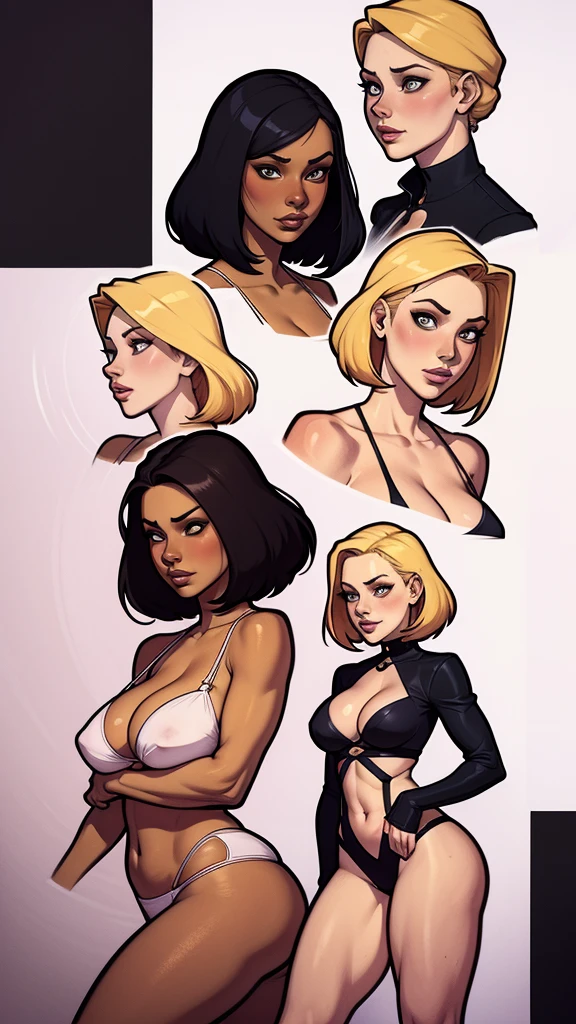 um desenho de uma mulher com uma e e cabelo preto, Estilo de arte de Charlie Bowater, arte do personagem Charlie Bowater, drawn in the style of digite germe, estilo de charlie bowater, digite germe. alto detalhe, digite germe style, retrato de personagem em close, digite germe portrait, style digite germe, um desenho de duas mulheres em roupas verdes e amarelas, garota de anime desonesta, design de personagens de quadrinhos, fanart requintada altamente detalhada, conceito detalhado de corpo inteiro, High quality color sketch, Design de personagens de quadrinhos dos anos 90, conceito detalhado de corpo inteiro art, Design de personagens de corpo inteiro, design de personagens profissional, design de personagens de alta qualidade, arte conceitual colorida, design de personagem interessante, highly detailed character design and charlie bowater a group of women in bikinis and black cats pose for a photo, Ross Draws 1. 0, quadrinhos artgerm, Lois van Baarle e Rossdraws, artgerm e rossdraws, no estilo artgerm, German style art, Ross Draws 2. 0, artgerm e lois van baarle