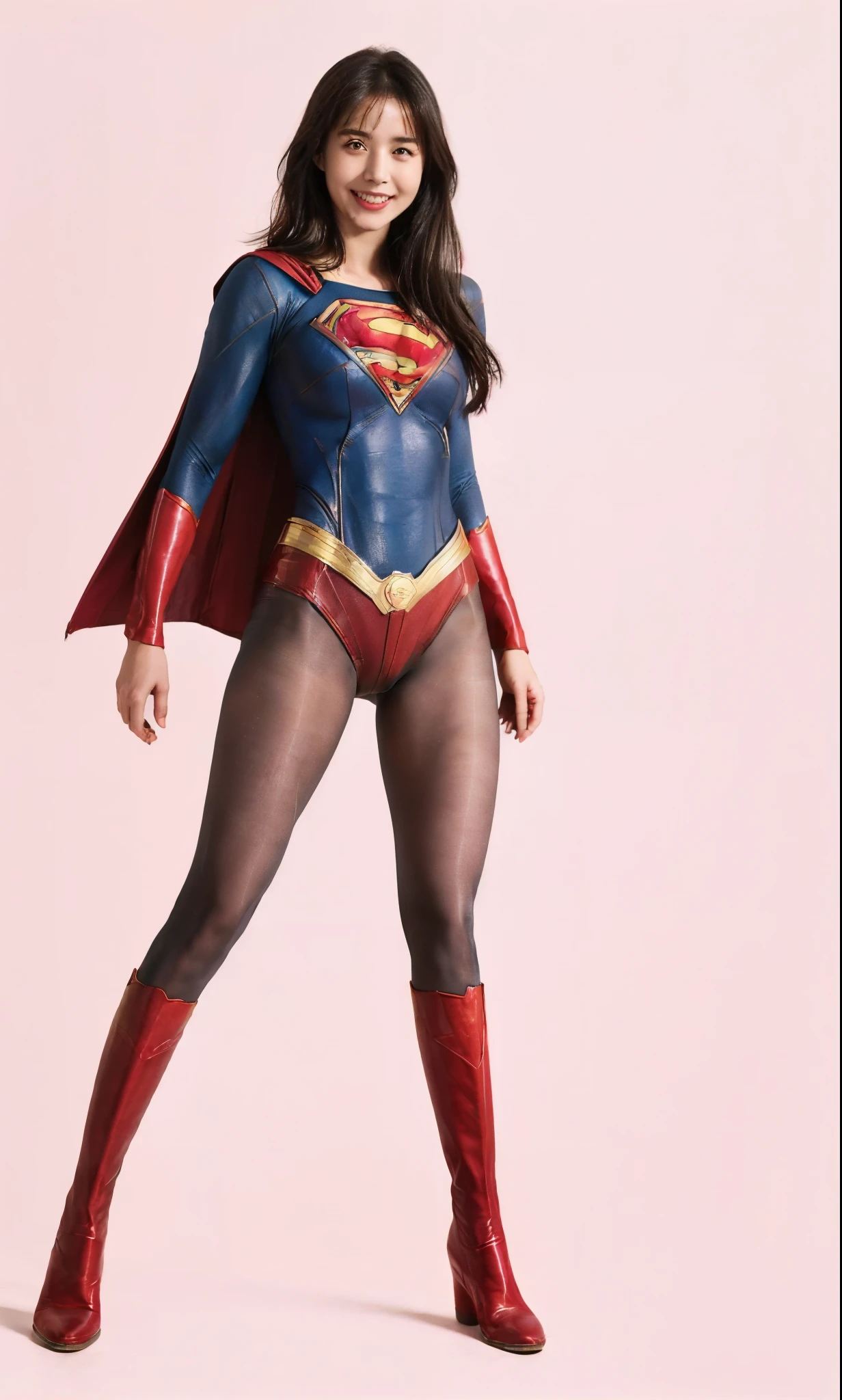 Sleep、suffering、fall、Are sleeping、Sleep、suffering、mouth is always open sloppily、I always have drool dripping from my mouth、Asian beautiful girl、(((Beautiful legs in black tights.)))、(((Beautiful legs)))、(((Smiling expression)))、((((Make the most of your original images)))、(((Supergirl Costume)))、(((Beautiful very short hair)))、(((suffering)))、(((Be sure to wear black tights)))、(((You must wear red boots)))、((Best image quality、8k))、((highest quality、8k、masterpiece:1.3))、(((Keep your background simple)))、Sharp focus:1.2、Beautiful woman with perfect figure:1.4、Slim Abs:1.2、Wet body:1.5、Highly detailed face and skin texture、8k、Beautiful legs
