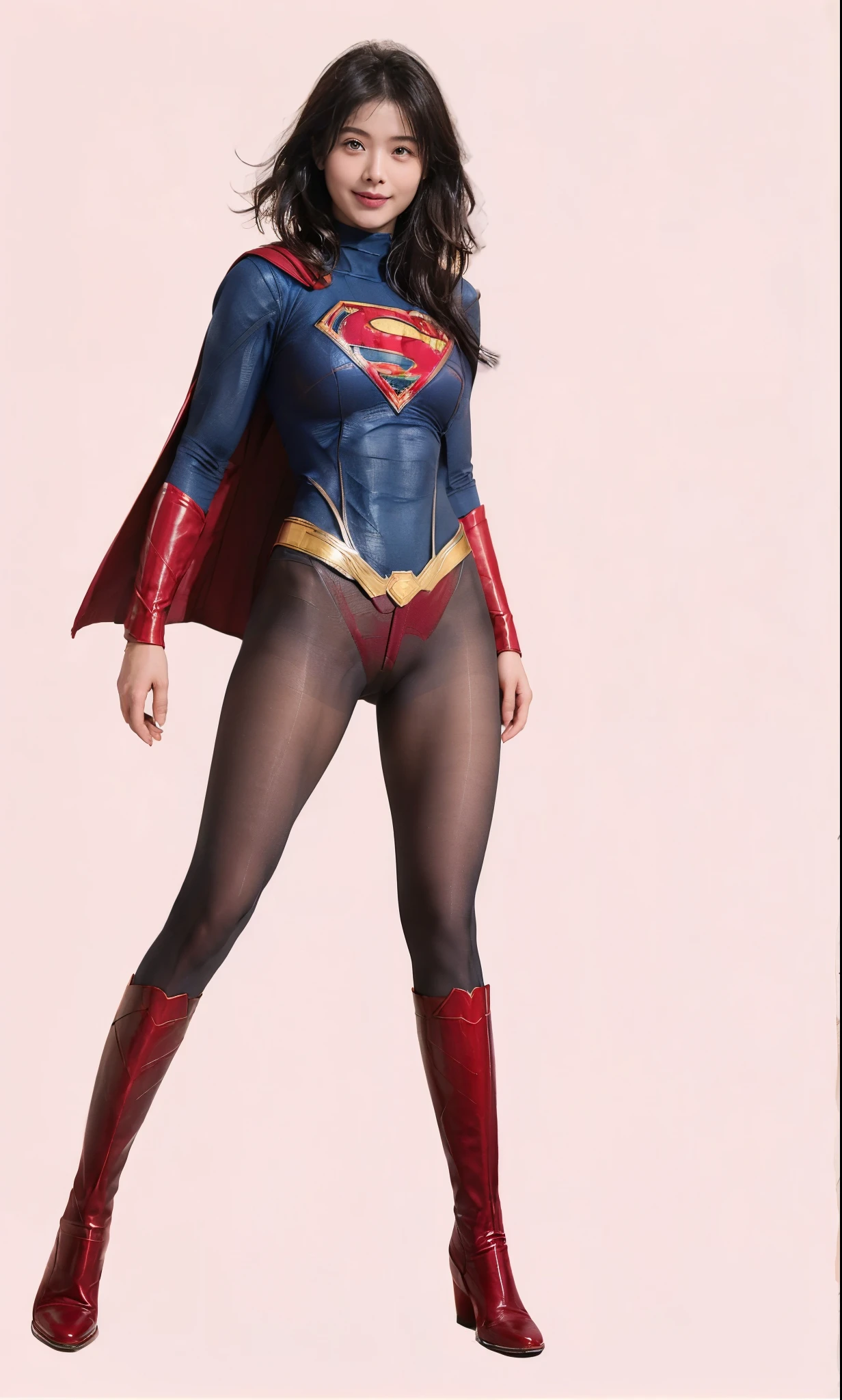 Sleep、suffering、fall、Are sleeping、Sleep、suffering、mouth is always open sloppily、I always have drool dripping from my mouth、Asian beautiful girl、(((Beautiful legs in black tights.)))、(((Beautiful legs)))、(((Smiling expression)))、((((Make the most of your original images)))、(((Supergirl Costume)))、(((Beautiful very short hair)))、(((suffering)))、(((Be sure to wear black tights)))、(((You must wear red boots)))、((Best image quality、8k))、((highest quality、8k、masterpiece:1.3))、(((Keep your background simple)))、Sharp focus:1.2、Beautiful woman with perfect figure:1.4、Slim Abs:1.2、Wet body:1.5、Highly detailed face and skin texture、8k、Beautiful legs
