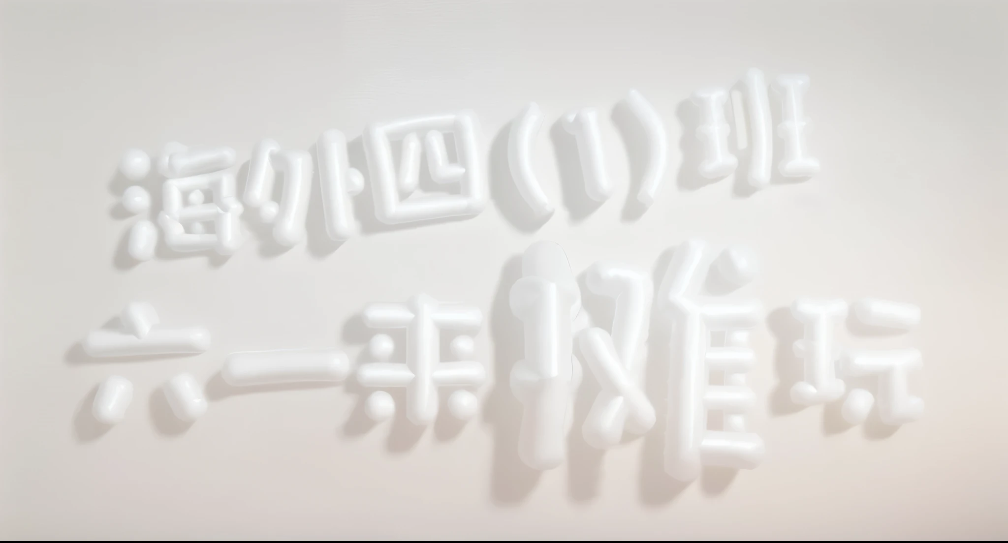 White inflatable balloon words,Balloon texture,Inflatable texture,Solid color background,masterpiece