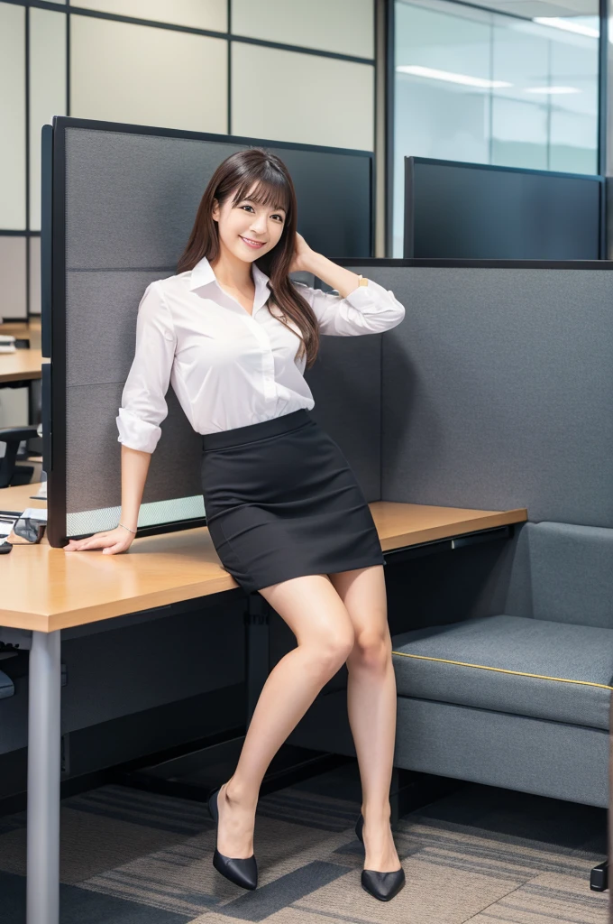 ((Best Quality, 8k, Masterpiece, Portrait: 1.3)), (looking at viewer), (full shot:0.85), attractive business 3 milfs, 3 people, white collared shirt, black vertical striped pencil skirt , (big pelvis:0.3), (sitting with cross legs on office desks)), smile:0.2, office of CEO,peeing self, wetting her clothes, can't hold her pee face, wetting herself desperate, pee desperation pose, her body can't hold her pee and wets herself ultra desperate in the middle of the cicty in absolute desperaton wetting herself, pee runing down her legs, standing up, hyper pee desperate face, big pee pudle