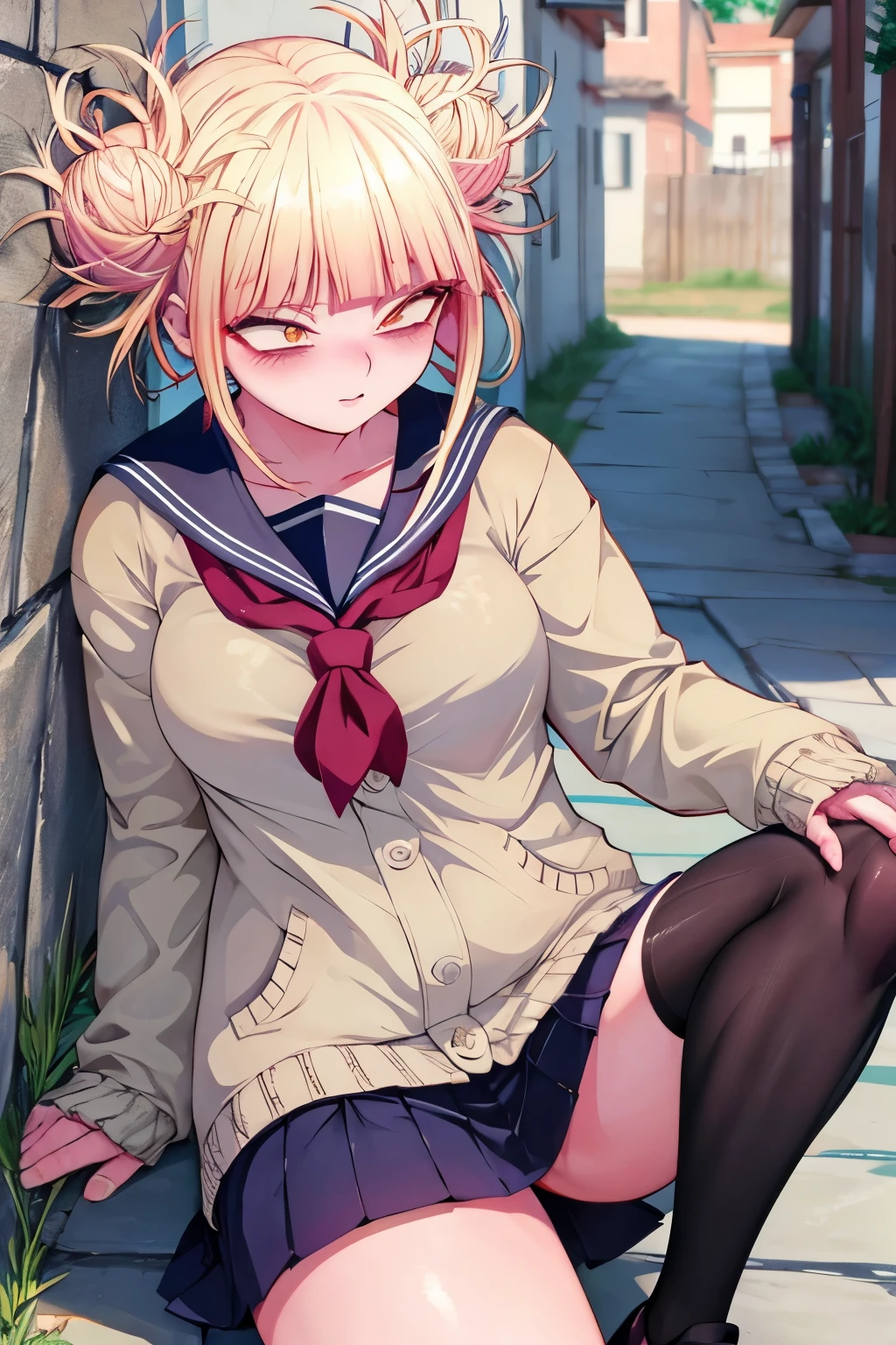 Himiko toga abriendo las piernas al iniciarse 