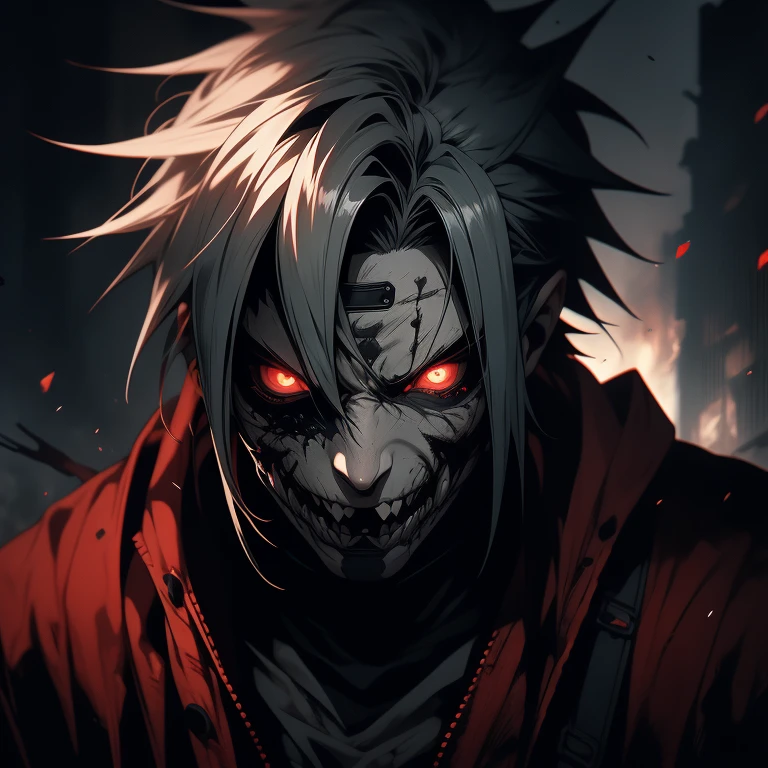 The Butcher is a terrifying creature, with a massive body covered in pale skin scarred with deep wounds. His massive hands are capable of wielding gigantic butcher knives, who wields his tools with deadly precision. His eyes are red like congealed blood, reflecting the uncontrollable rage within him. Blood trickling from his wounds never stops flowing
