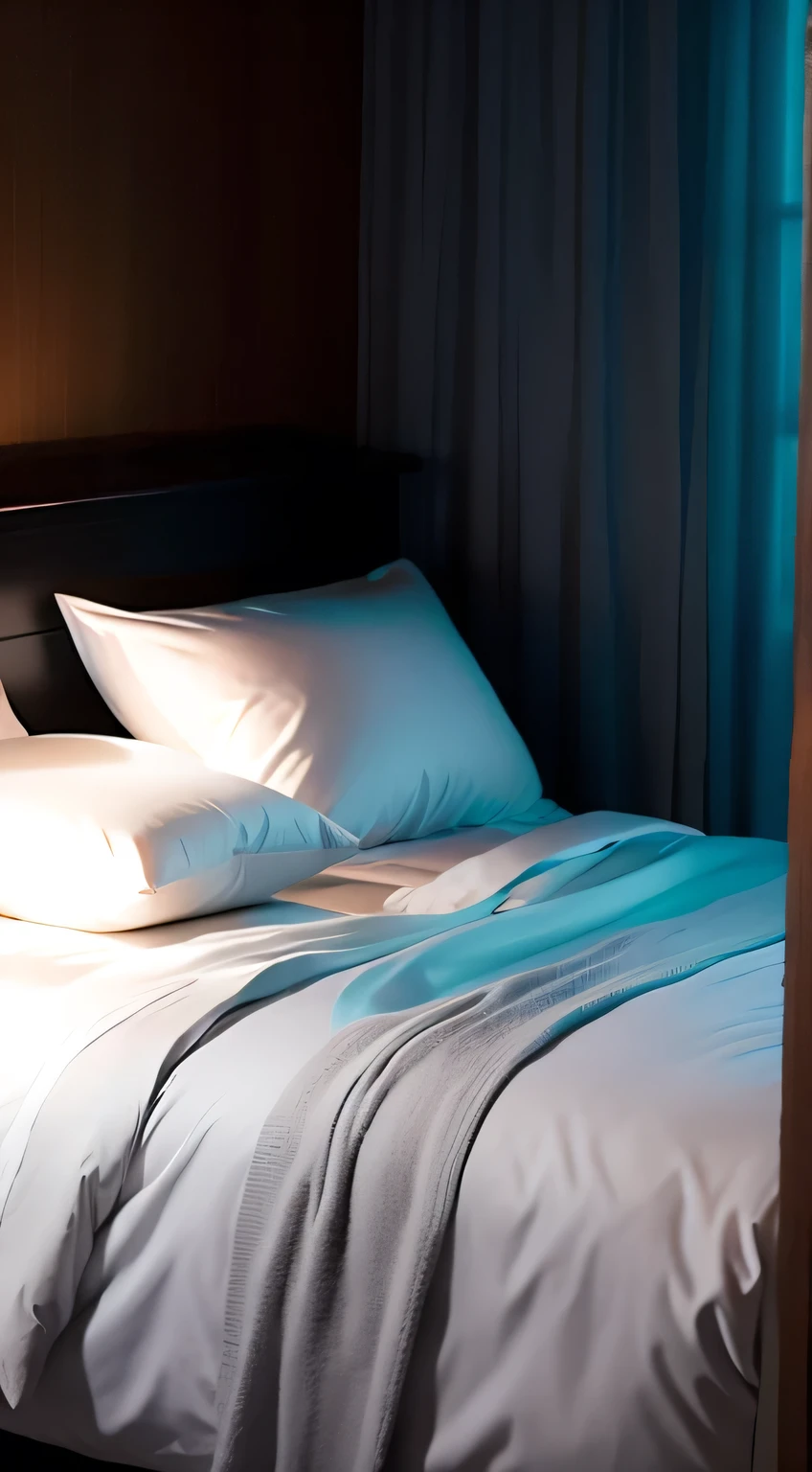 night、Bed、indirect lighting