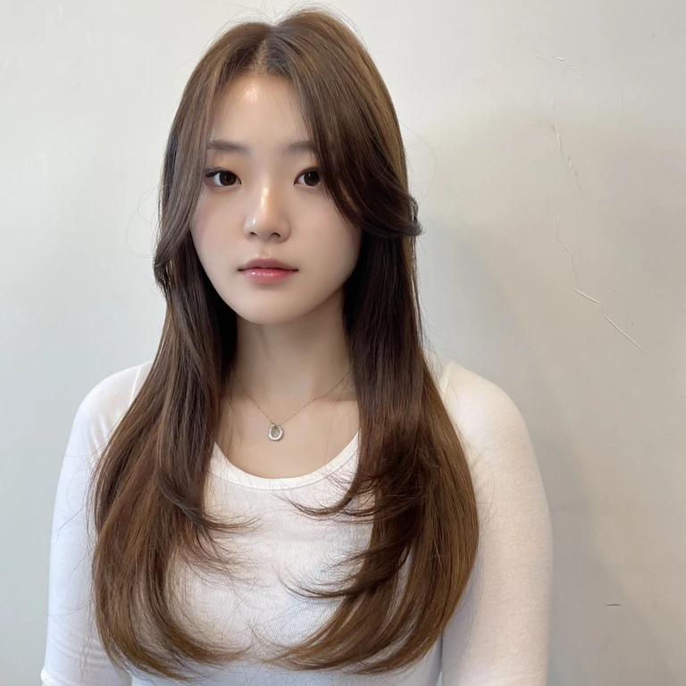 Best Quality, 8k, Masterpiece, (Portrait: 1.3), (photo realistic:1.4), (hyper realistic:1.4), Sharp Focus, looking at viewer, (smoother lighting:1.1), (increase cinematic lighting quality:0.9), realistic lighting, backlighting, light on face, ray trace, (brightening light:1.2), (Increase quality:1.4), sharp detail, (best quality real texture skin:1.4), finely detailed eyes, black_eyes, finely detailed face, 25 year old Korean woman,