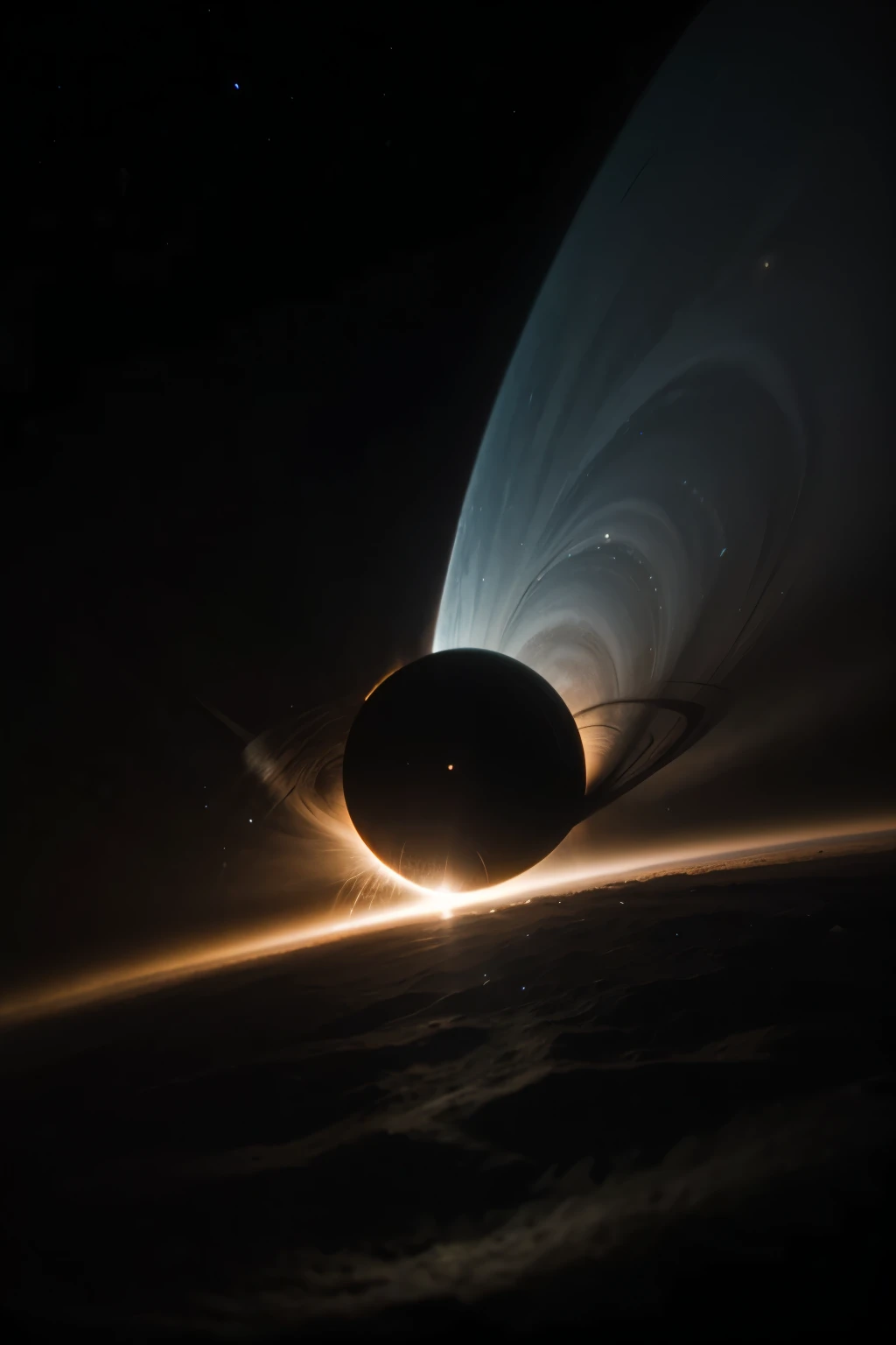A black hole in space