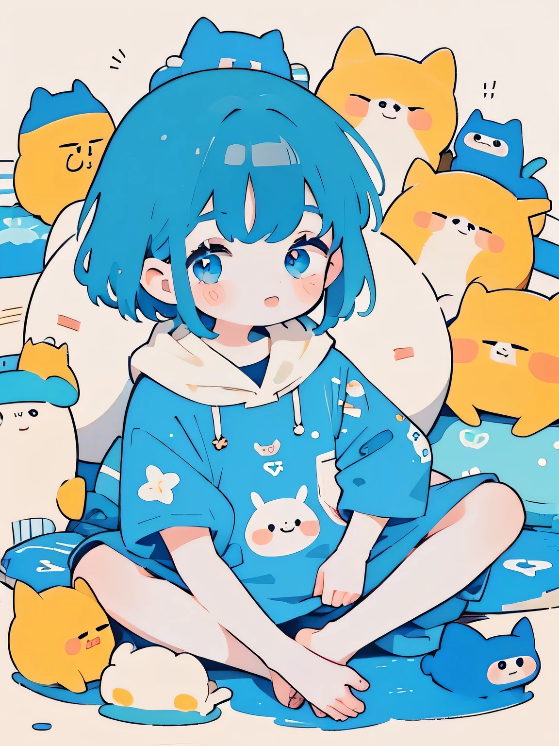 Fujio Akatsuka style, Masterpiece, best quality, 8k, nap
