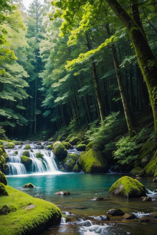 highest quality、landscape、Lush forest、Beautiful views