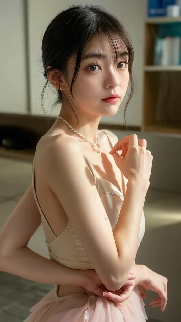 (((ballerina,seaart --pose frontal --full-body true))), Hip Up,((Azirine)), Side pose, Random posture, night time, (An extremely delicate and beautiful work), (masterpiece), (((1. 18-year-old Japanese woman:1.5))), ballerinaウェア, Very detailed, The ponytail is crooked, charm expression, beautiful and clear eyes, blue eyes, Delicate pearl necklace, Delicate earrings, Simple blur background, Very detailed説明, beautiful, charm, Ultra-fine painting, Delicate face, Delicate figures, Thin clavicle, Nice lips, Softback, Mix 4,(8k, RAW Photos, highest quality, masterpiece:1.2), (Realistic, photo-Realistic:1.37),One Girl,cute,Cityscape, night, rain, Wet, Professional Lighting, Photon Mapping, Radio City, Physically Based Rendering,
