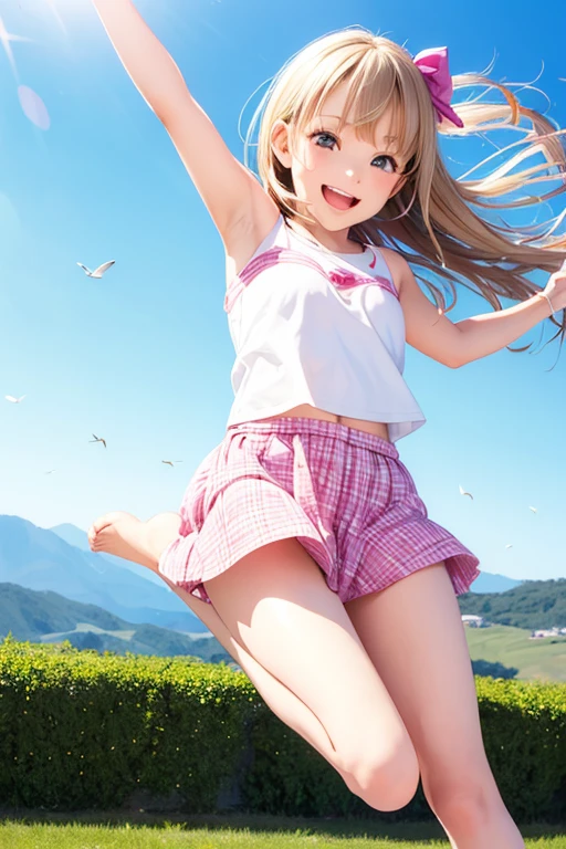 Happy,Jump,Highest,smile,girl,cute