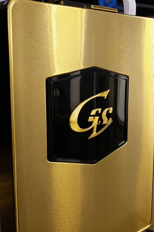 Logo escrito: GS em dourado e preto e escrito tambem: FRAGRANCIAS IMPORTADAS