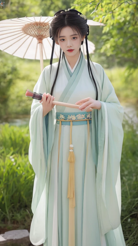 Extremely detailed,Very detailed,best quality,masterpiece,illustration,Practical,photoPractical,
hanfu-jingzhi, 1 Girl, Solitary,
looking at the audience, Upper Body,