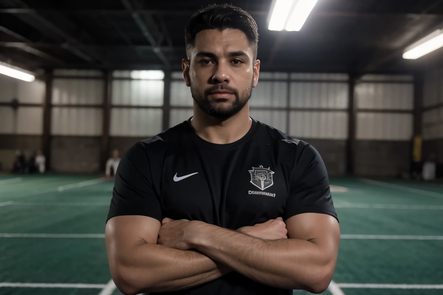 Uma imagem com o fundo preto, com as palavras em destaque "Constancy", "dedication", "Disciplina" e "Foco", para dar destaque ao treinador "Coach esportivo"