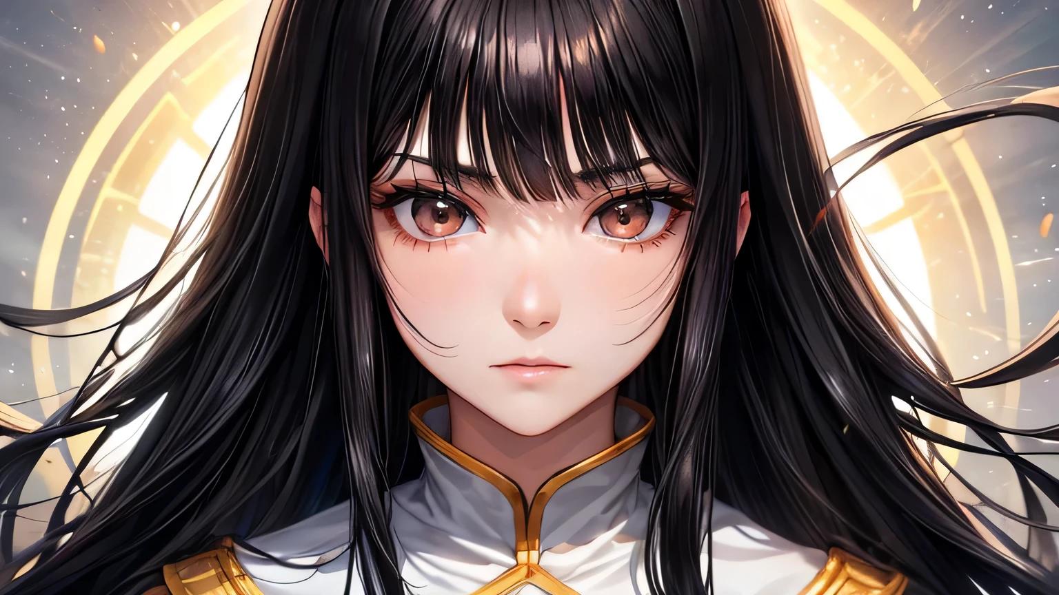 masterpiece, Highest quality, Super detailed, Sparkling, Shining Light, Ray Tracing, High resolution, Depth of written boundary, (Perfect Face, Detailed face), One girl, alone, Banyu, Long Hair, Small breasts, All Nude, Underarm,  naked、forest