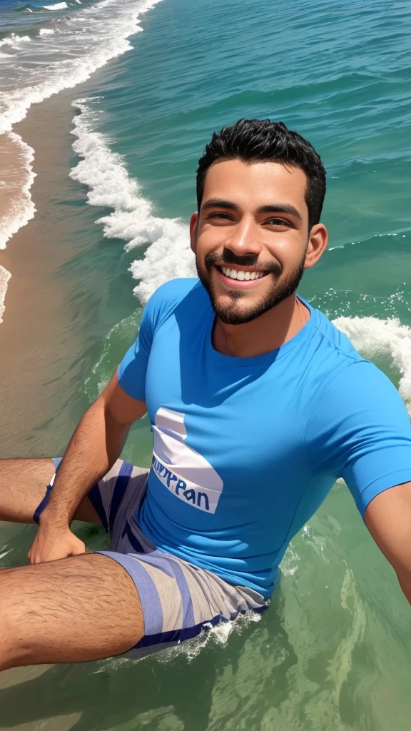 Homem Arafed sentado em um cais sorrindo, uma foto de Niko Henrichon, obturador, belas Artes, Um homem sentado em um cais, homem atraente, Homem de 28 anos em um veleiro, homem atraente, use uma camisa de linho, Homem sorridente, jovem com short, Relaxe em um iate no mar, Homem sorridente, Caio Santos, homem de 25 anos 