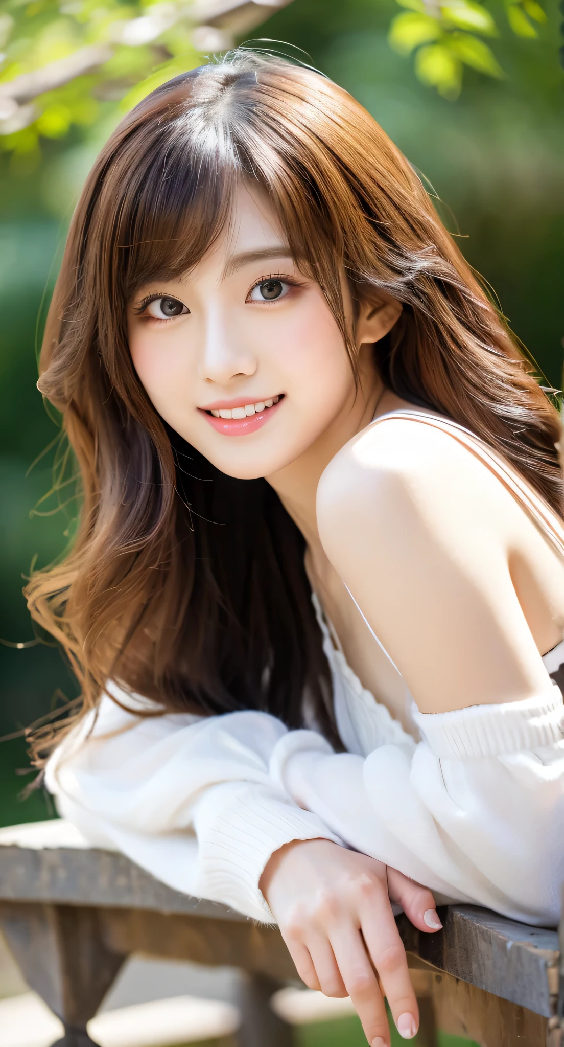 [masterpiece] table top, highest quality, shape, Highly detailed and finely crafted, High resolution 8K wallpaper, Japanese style,
Dynamic and beautiful form, Sharp features, Full body image of a 20 year old girl wearing spring clothes, oozing sex appeal,
Wavy hair flows softly around the face, cute expression, natural color lip, bold, Sexy pose with a seductive smile,
Harajuku fashion aesthetics, exuding confidence and charm, [masterpiece]