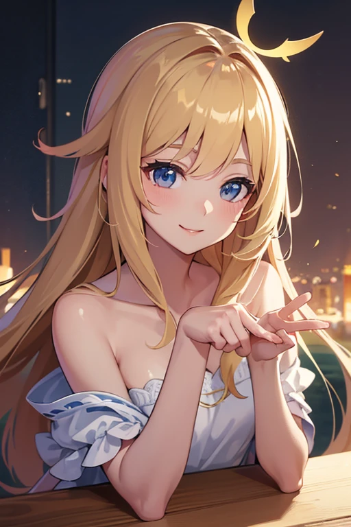 masterpiece, highest quality, 8k, Real person, Realistic, Extremely dense CG, Shiny skin, Fully focused, heaven, The Glory of God, Shine, Angel, bless, happiness,smile,Facing forward,Smiling