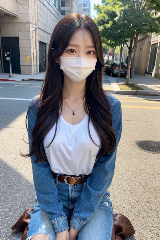 masterpiece、top-quality、The ultra -The high-definition、、colourfull、flat-colors、depth of fields、lens flare 1 girl、、A dark-haired、watching at viewers holster bobby Cutter shirt a belt suspenders working adults materia OL Black jacket glares large full breasts JINS jeans Face sitting
Waiting to start masks