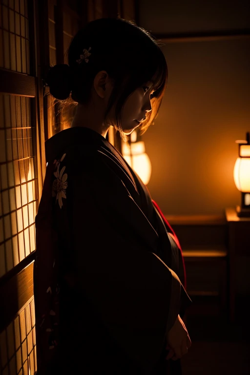 Zashiki Warashi、girl、Japanese Yokai、Pitch-dark room、darkness