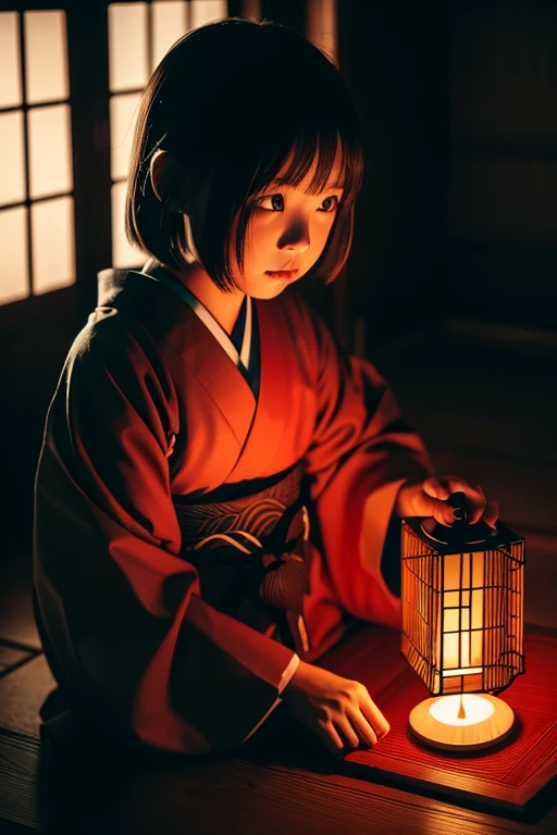 Zashiki Warashi､girl､Japanese Yokai､Pitch-dark room､darkness