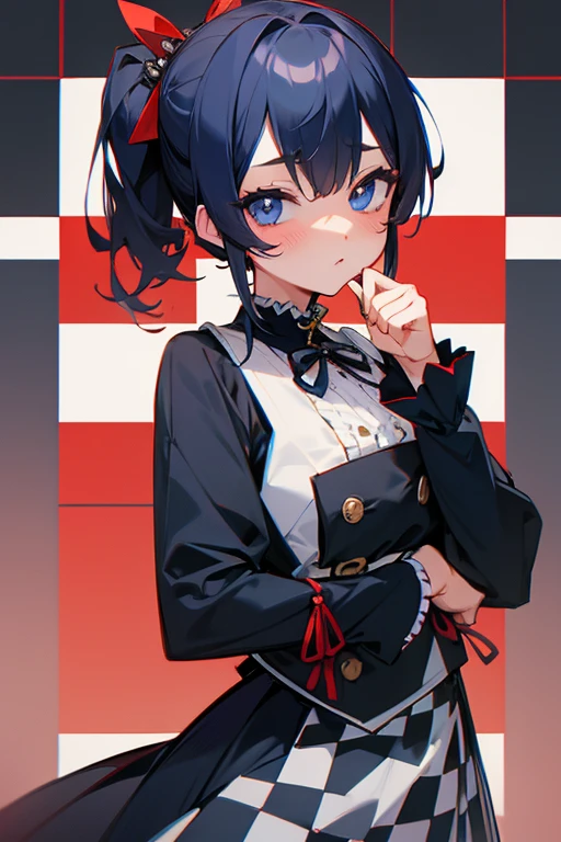 MS. cute、Taisho、Checkerboard Pattern、Beautiful Eyes、Embarrassing、Navy blue and red
