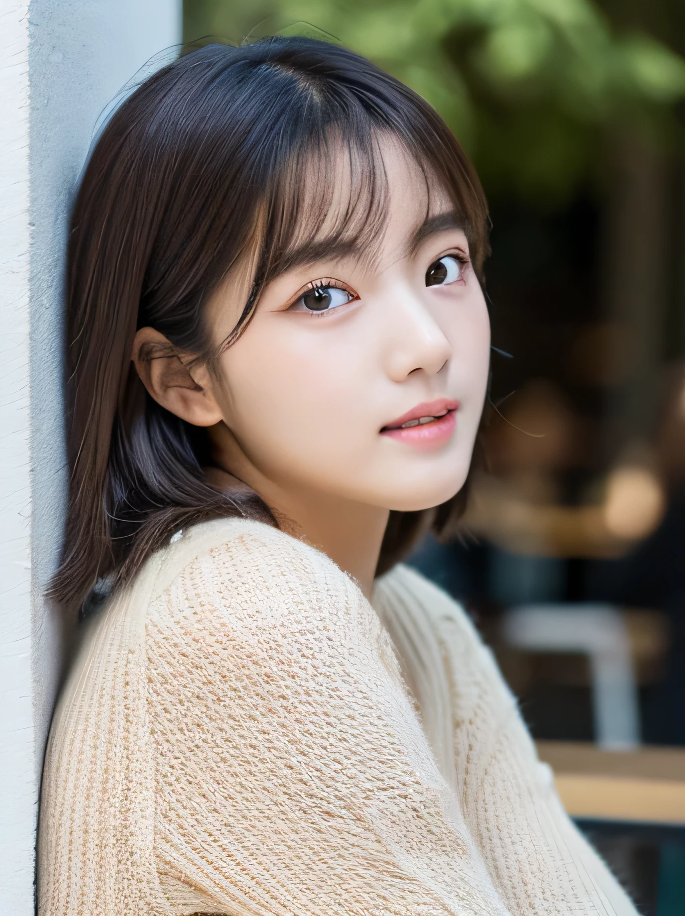 ((Tabletop,higheSt quality)), (Like the picture:1.4),((Tabletop,8k))、White wall、(White Room)、((Full body photo))、Photographed in natural light、Highly detailed face and Skin texture、Highly detailed lipS、The correct State of the human body、Ultra-high reSolution、(RealiStic:1.4)、higheSt quality, One beautiful woman, 21 yearS old, S, 80mm lenS、Black Sweater、The top iS a white boa knit.、jeanS、bootS、JapaneSe women、(Dark brown hair)、ponytail、VariouS poSeS、Looking into the camera、Natural color lip、Age: 21 years old、univerSity Student、StarbuckS Part-time Job
