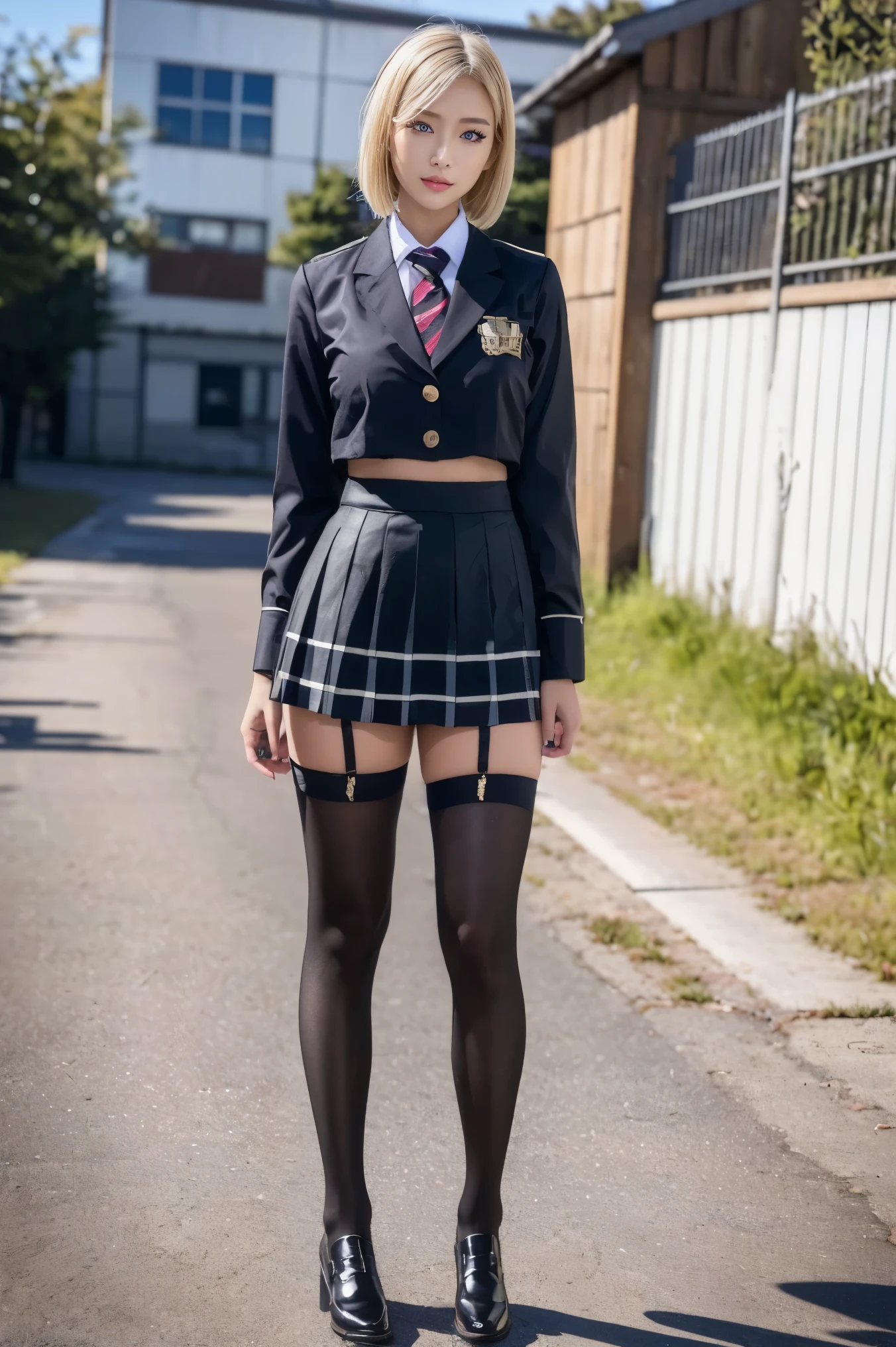 ((There are 4 of us:1.8))、(4 sisters)、Gal、(Neon Street)、((Tall model body type)4 high school girls:1.0))、(Standing facing this), Full body photography、(Gal達の修学旅行の集合写真:1.0)、(wide thighs, とてもLong legs), High heels on the ground, classroom, (masterpiece:1.3), (8k, Realistic, RAW Photos, highest quality: 1.4), Beautiful Face, (Realistic face), (Blonde short cut:1.3), Realistic目, Very beautiful eyes, Realistic skin, Beautiful Skin, Ultra-high resolution, Super Realistic, Very detailed, Golden Ratio, cute, cute female teacher, High school girl in summer clothes, Surreal school girl, pleated micro mini skirt, 濡れたpantyhose、(Black Stockings)、high heel loafers, Full body portrait, Thin arms, (Big Breasts)、black leather designer bag、 High school girl in JK uniform, Surreal school girl, high waist micro mini skirt, Milk splashed on the uniform、(が飛び散ったBlack Stockingspantyhose)、pantyhose, Black Stockings、high heel loafers, Full body portrait, Thin arms, (Big Breasts)、Her uniform shirt is open, expose her bra、wide thighs、Long legs,(女教師と女子高校生Gal:1.5)、