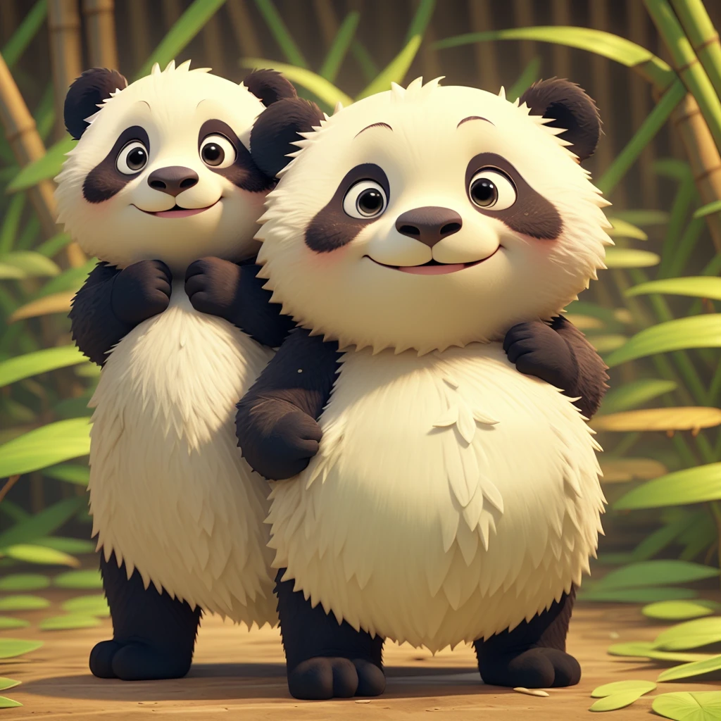 Baby panda,Cartoon Style,Furry animals,Sleepy,charming。