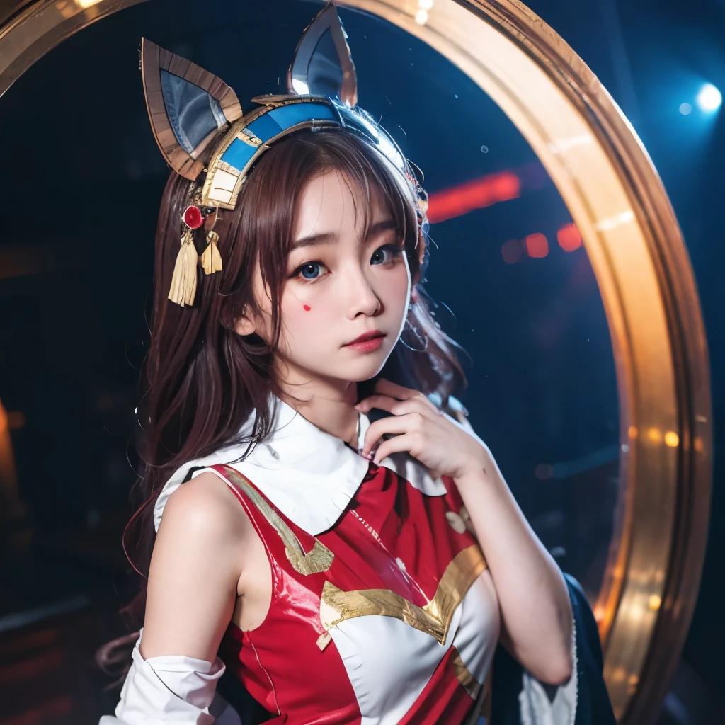 （8K，RAW photos，best quality，masterpiece：1.2））35 mm，Ultra-high detail，Professional lighting，best quality，Ultra-high resolution，Visually stunning，（1 girl：1.1），（Miao costumes and headdresses），Real human skin，（Perfect body 1.3）Super delicate face。