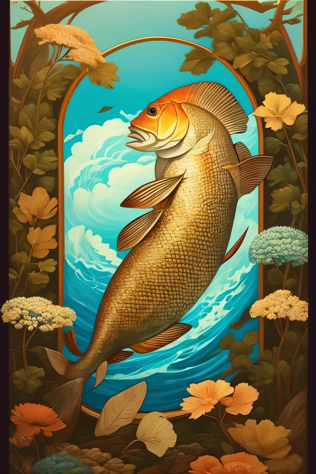 If a carp wore a traditional Japanese kimono？