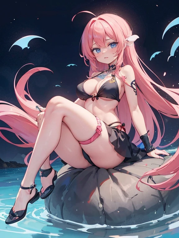 Estilo anime:1.3,figura de corpo inteiro:1.3、mulher adulta:1.3、(((corar:1.3)))、(((Sobrancelhas finas、stare:1.3))),(((EU'estou envergonhado:1.3)))、summer sea and sunset:1.3、suor:1.3,(((clavicle:1.3,、wearing a loose shirt over a swimsuit:1.3)))、(((sorriso:1.2)))、bonitinho、(((cor preta、three short hair)))、loiro