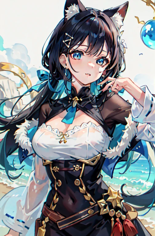(masterpiece),(top-quality),(ultra-detailliert),hight resolution,in 8K animation,1girl,black wavy hair,(round eyes),blunt bangs,[violet eyes:(gold eyes):0.55],(beautifull detailed face),(beatiful detailed eyes),lying on the lake