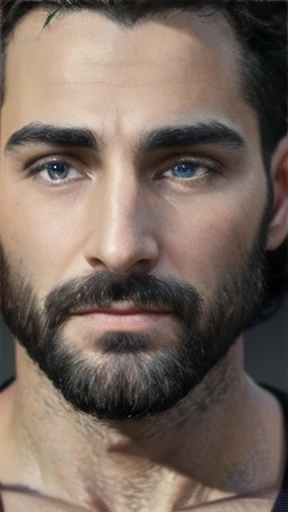 a 30-year-old Jewish man,detailed realistic face,high-quality portrait,extremely detailed eyes and face,beautiful detailed lips,beautiful detailed nose,beautiful detailed ears,realistic skin texture,expressive face,serious expression,middle-aged,short brown hair,best quality,4k,8k,highres,masterpiece,ultra-detailed,realistic,photorealistic,photo-realistic,HDR,UHD,studio lighting,ultra-fine painting,sharp focus,physically-based rendering,extreme detail description,professional,vivid colors,bokeh