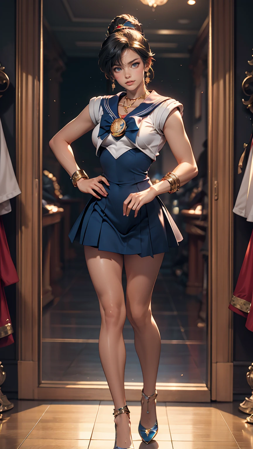 ((masterpiece)), (highest quality), (Super detailed), ((Very detailed)), 4K, (8k), Sailor Moon, Sailor Mercury