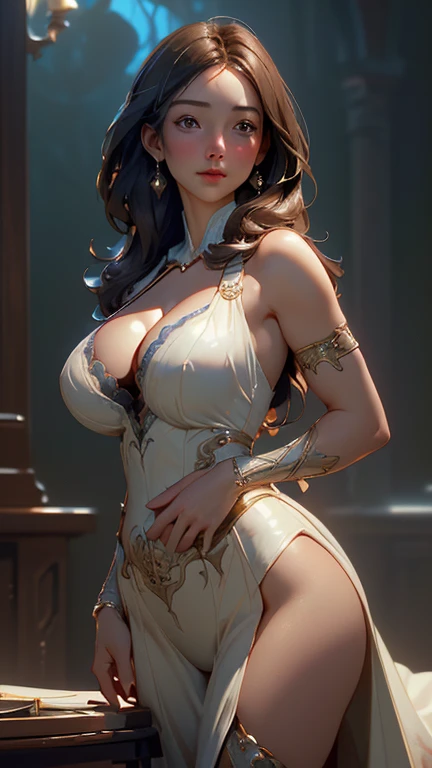 ((Software)), (1.Miss, Solitary), 8K, ((On the table)), (((best quality))), ((Super detailedな)), ((((Practical)))), Photo realism:1.37, (超Practical), (Implications), (high resolution), (Very detailed), (The best Implicationsns), (Super detailed), (wall), (Delicate face), (Beautiful expression), ((詳細 best qualityのスキン:1.2)), ((moist skin)), ((Reddish)), (Super detailedな背景, Detailed background), Ridiculous solution, near method and far method, Beautiful Ultra-thin Portrait of the Virgin Mary, White outfit with blue details, ((god)), (((Huge breasts、Breast sagging、Low-cut,Cleavage,Wide hips,))((Hourglass figure))whole body, Biblical, author:Abbot Fuller Graves, Bartolome Esteban Murillo, Jc Leyendecker, Craig Mullins, Peter Paul Rubens, (Caravaggio), Art Station Trend, concept art, Fantasy Art, Oil, Surrealism, HyperPractical, swipe, The art of math, style, watercolor