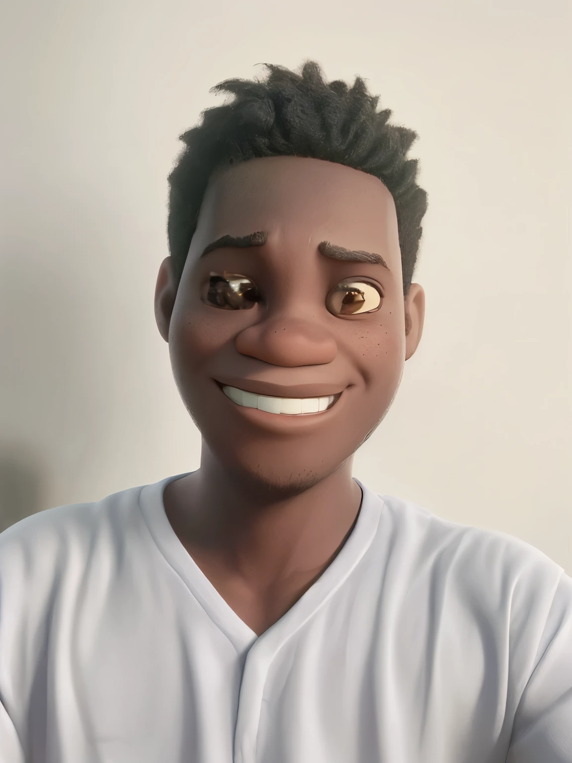 JOVEM NEGRO NO ESTILO PIXAR