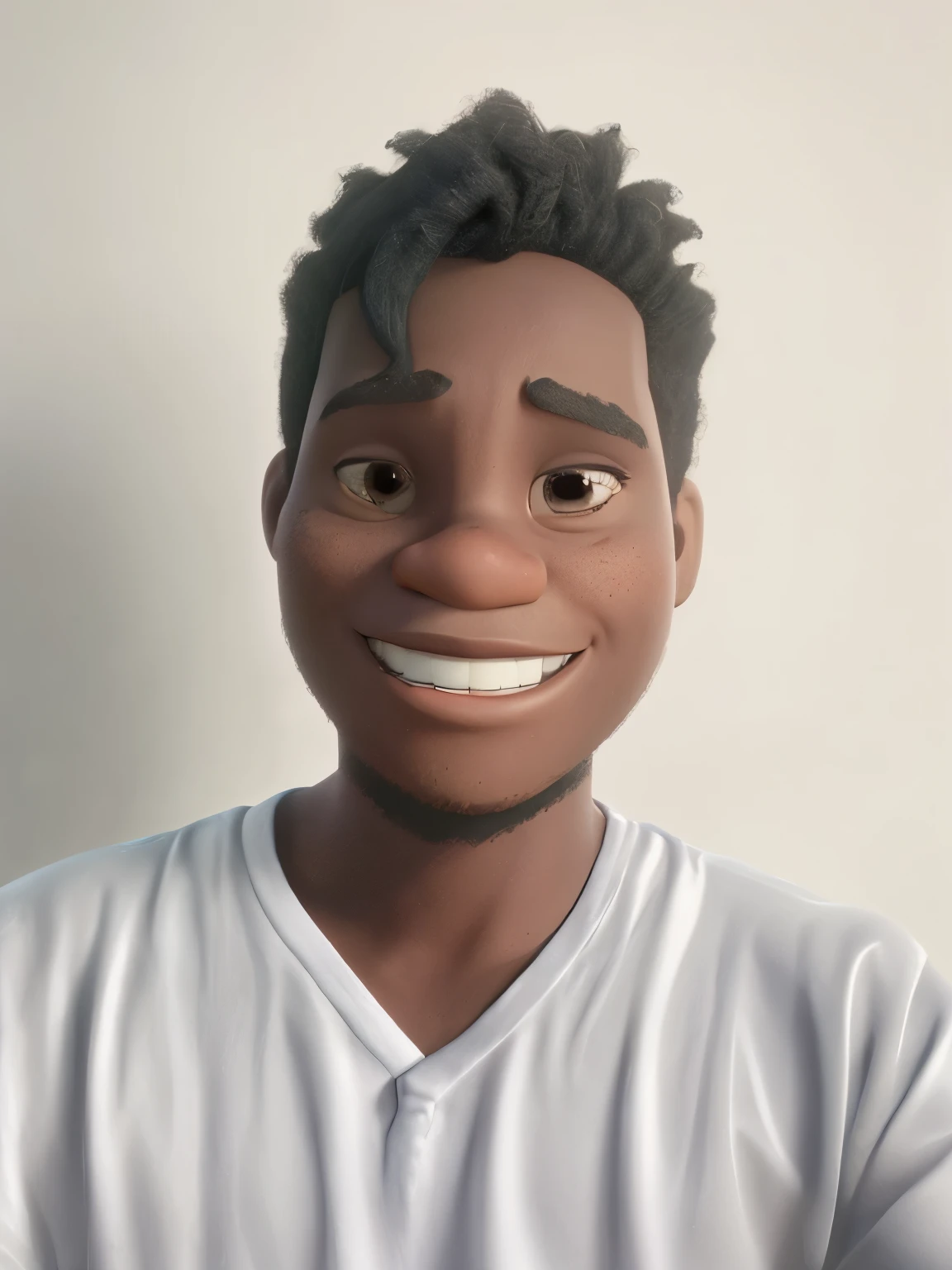 JOVEM NEGRO NO ESTILO PIXAR