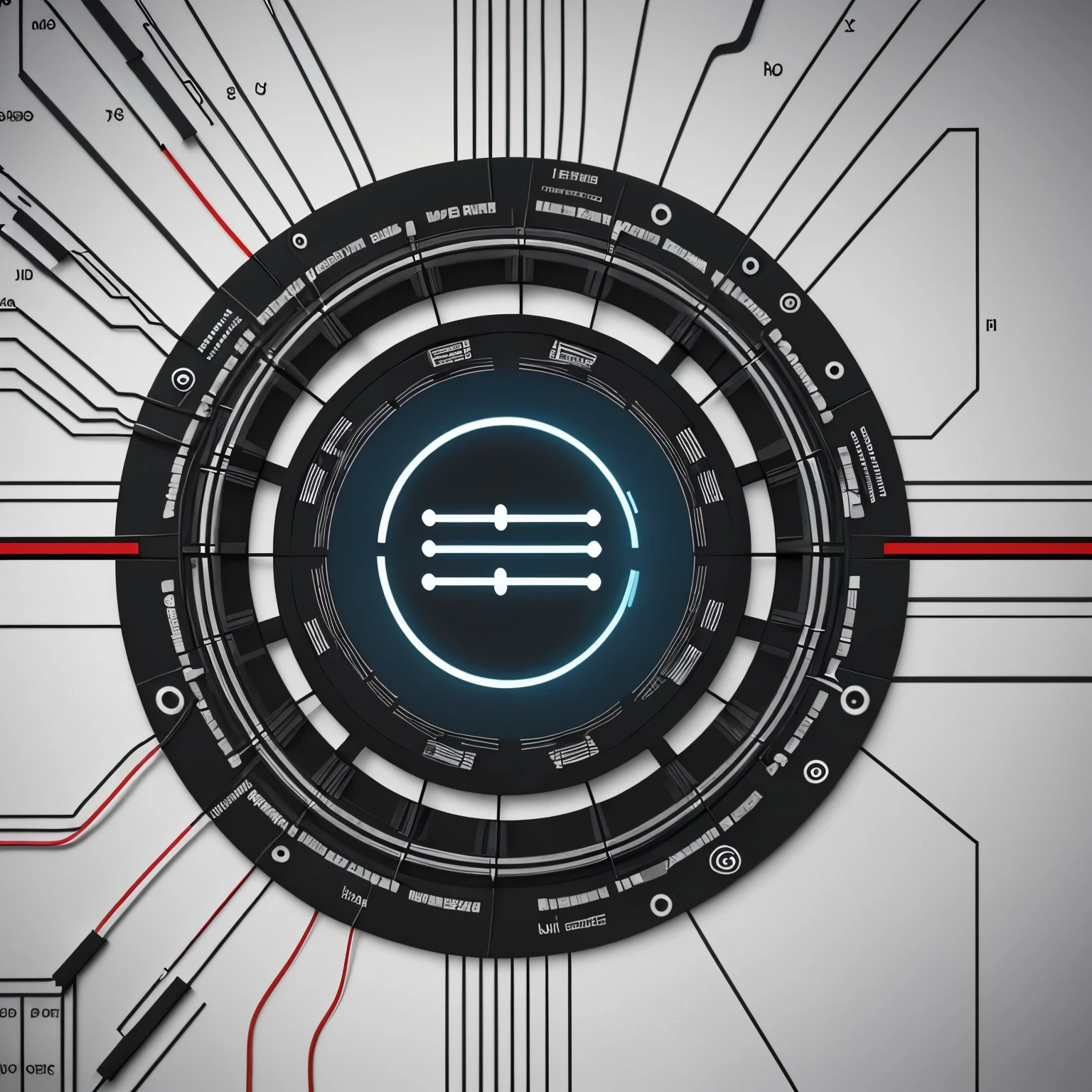 Design a logo for an AI music creation YouTube channel. The logo should depict a circuit board pattern forming a musical note, symbolizing the fusion of technology and cyberpunk music.