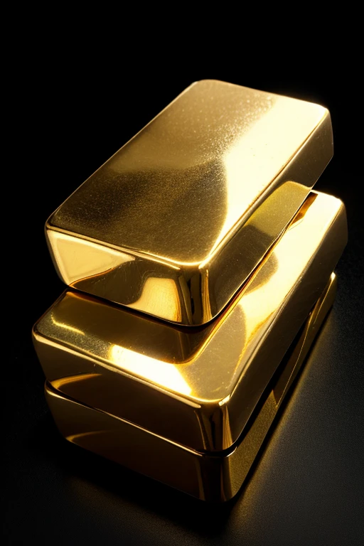 many rectangular gold bullion,a plain light surface