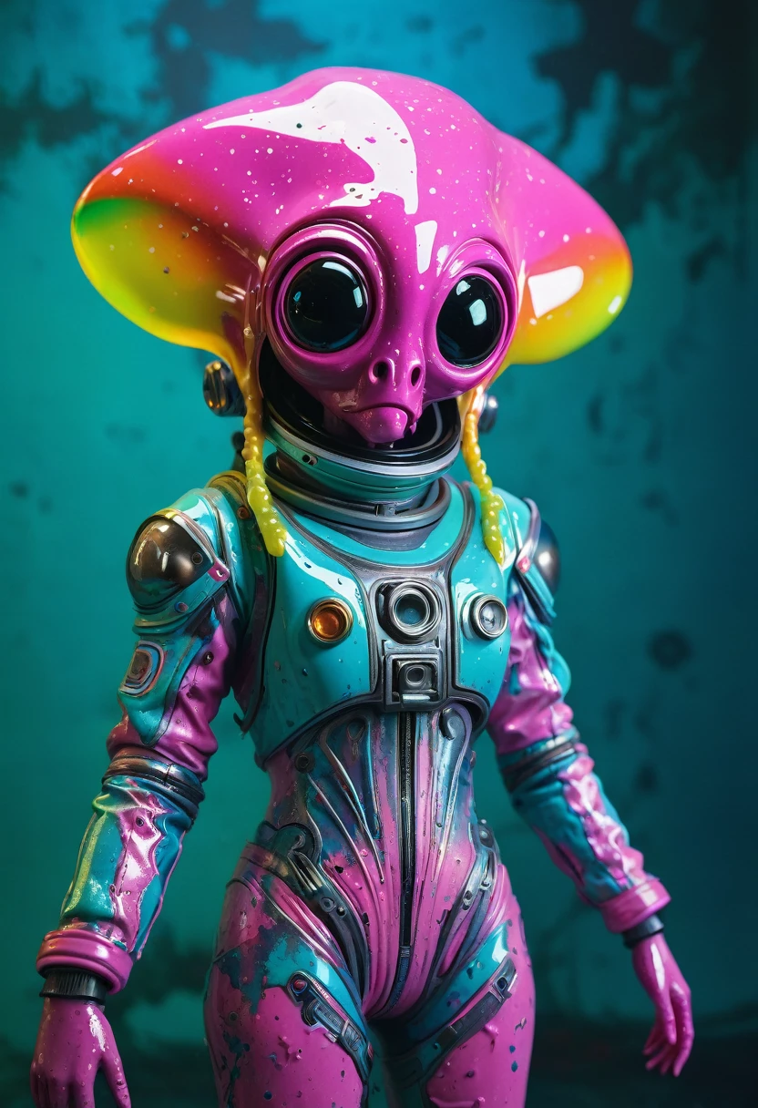 8K, ARTISTIC photogrAphy, best quAlity, mAsterpiece: 1.2), A (potrAit:1.2) Don Bluth Style ASTRONAUT Cthulhu pink Toon Doll, full body RAW candid cinema, cyan hair, 16mm, color graded portra 400 film, remarkable color, ultra realistic, sad admosphere, dark lighting, oppressive atmosphere, depressive colors, kodak portra 400, photograph,r, Natural Light, Pinhead lighgts, blur reflection, Brush Strokes, Smooth, abstract, Splatter, Oil On Canvas, rainbow colors, fractal isometrics details bioluminescens : a stunning realistic photograph of wet bone structure, 3d render, octane render, intricately detailed, titanium decorative headdress, cinematic, trending on artstation | Isometric | Centered