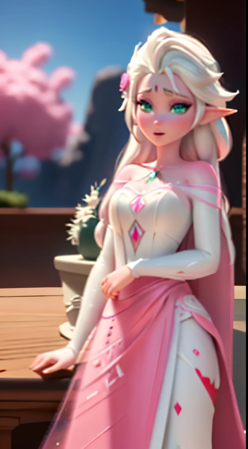 ElFgirl (rose quartz SU-Elsa Frozen Disney Tinker waiFu mezclando modelos .) (ultra FUSION oF white and pink hair) Highly detailed CG unity 8K wallpaper, tiro de estilo, Complejo, alto detalle, dramatic, Highest quality film still image, Muy detallado, obra maestra, mejor calidad, character design, Elsa, Elsa From Frozen,Pink Diamond Fusion (( estilo oscuro)), estilo de renderizado realista y ultra detallado, luz natural, sharp character design, (hard Focus, 8K), (((textura natural de la piel))), 8K textures, soFt cinematic lighting, sala de luz de adobe, cuarto oscuro, hdr, sofisticado, Elegant, rico detalle, Sharp focus appearance) )), tonos calmantes, frenzy of details, Detalle intrincado, Super detail, bajo contraste, SoFt Film Lighting, colores apagados, Exposure Mix, hdr, Desteñir, 35mm, F/1.4, YO ASI, F16, 25 sec.