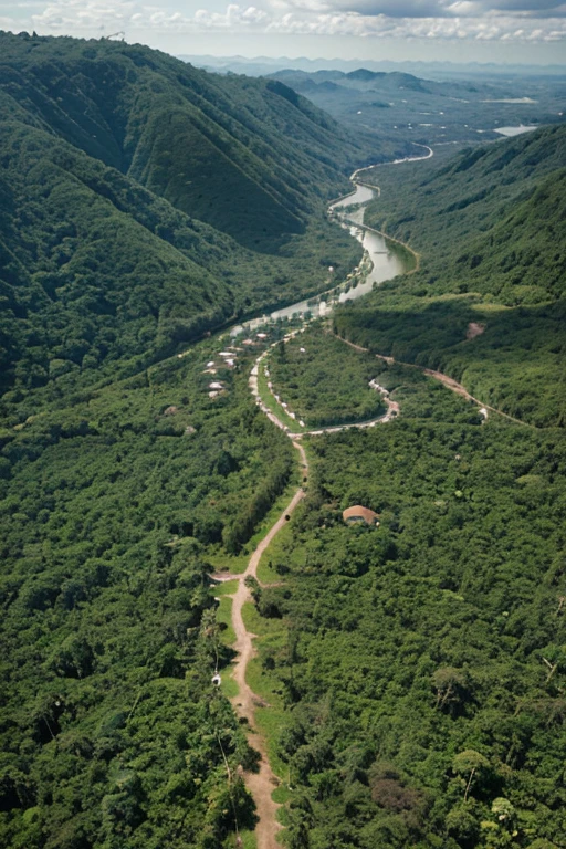 Opening with images of the lush Amazon rainforest.
Presentation of the small town of São Miguel, com suas ruas de terra e casas simples.
Miguel is introduced while working alongside his mother and sister Ana in the family's modest home.