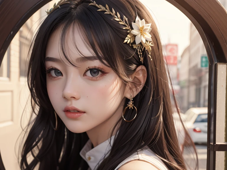 ((best quality)), ((masterpiece)), (detailed), 完美脸蛋那位girl'Eyes sparkling with joy, Her lips are slightly curved,Reveal a gentle smile. The sun cast a warm golden glow on her face, Enhance her beauty. The color of the flower is、、From bright pink to purple、rich pastel colors。, Creative and visually pleasing work. Soft and diffuse light, Create a dreamy and magical atmosphere. girl standing in the middle of the field, Please raise your arms slightly, Embrace the beauty of nature. The composition is carefully balanced, girl'Position off center, Create a sense of movement and energy. The details of the flowers are very detailed., Carefully express every petal and leaf.. 那位girl'The skirt wrapped her gracefully, Add elegance and femininity to the scene. All inclusive, Works that evoke feelings of happiness, Relax, and appreciation of the beauty of nature........